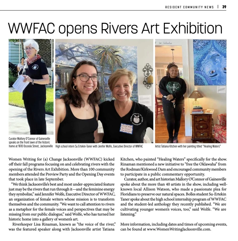 WWFAC opens Rivers Art Exhibition: Screenshot of news article